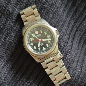 Wegner Field Issue Dual Time Titanium Mens Watch 097 0665